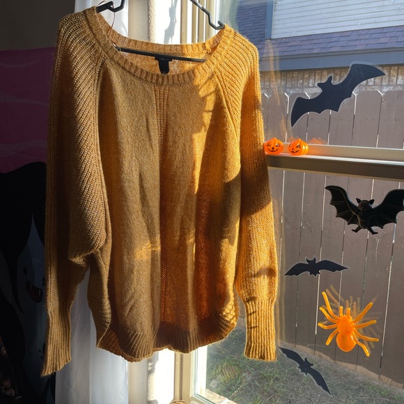 Rue 21 mustard yellow fall sweater - Picture 1 of 16
